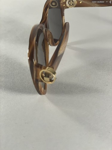 Tory Burch Womens Tortoise Brown Sunglasses TY 7086 1532/13 FRAMES ONLY-READ EUC - Picture 7 of 9