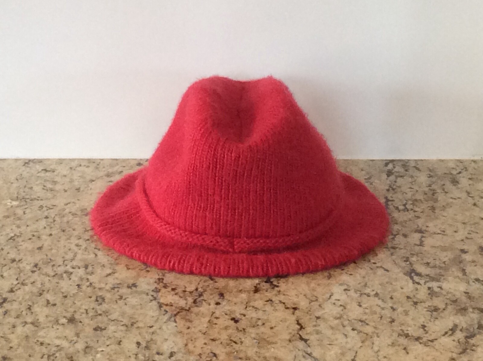 Vintage Aris Knit Fedora Womens Winter Hat Red US… - image 4