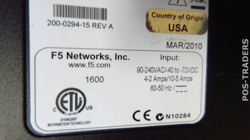 F5 Big IP 1600 200-0294-15 Global Traffic Manager Load Balancer GTM LTM 1X PSU - Bild 3 von 3