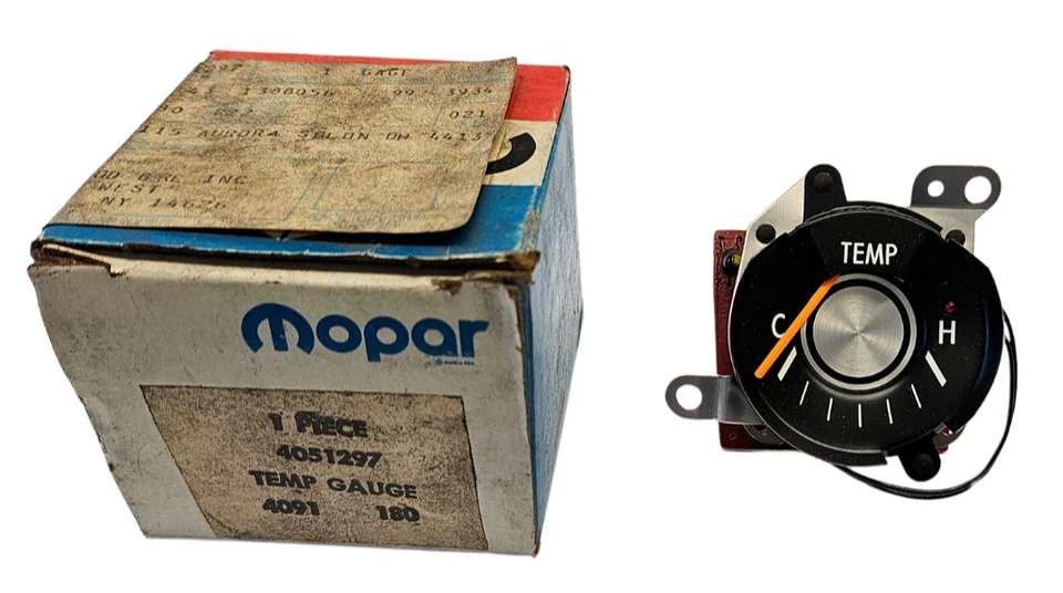 Panel de instrumentos Plymouth Dodge Chrysler 1979-1983 medidor de temperatura 4051297 nuevo de stock Foto 2 de 4