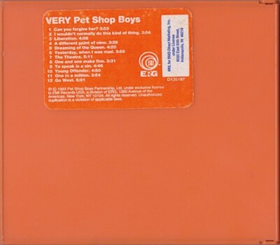 Pet Shop Boys - Very (CD) | eBay