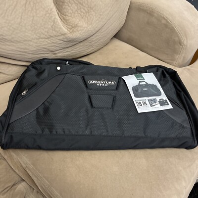 Adventure TPRC Travelers Club 28 inch Black Duffel Bag with shoulder strap  | eBay