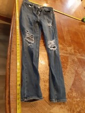 Distressed Levis Women's Dark 721 High Rise Skinny Denim Jeans - 30 x 30 S116