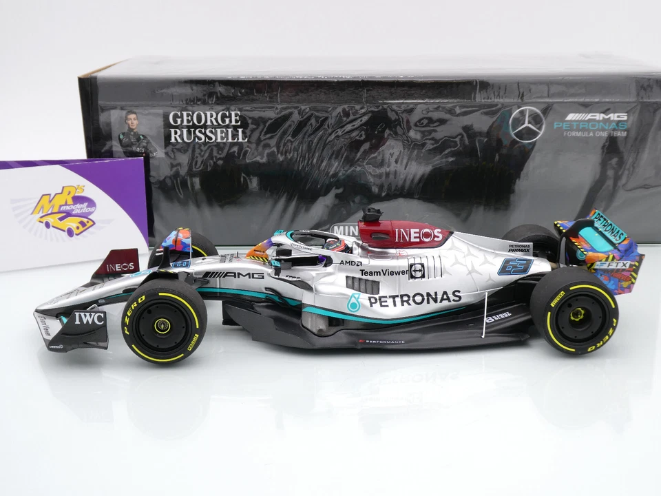 Minichamps 110220563 # Mercedes-AMG W13 F1 Miami GP 2022 " George Russell " 1:18 - Bild 3 von 4