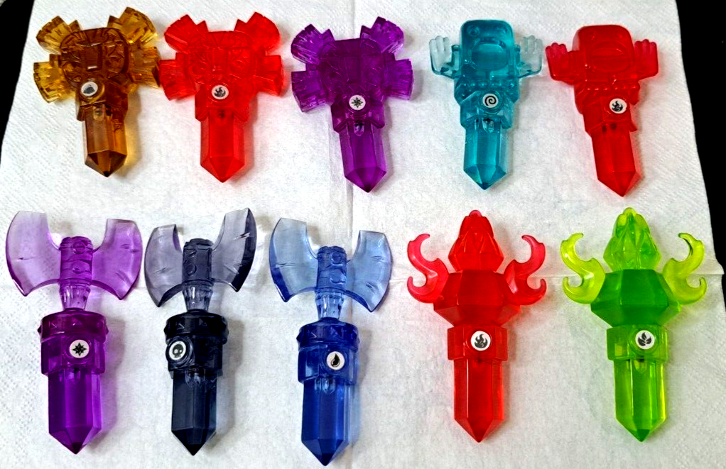 Set 10 Traps (Fallen) Per Skylanders Trap Team – Undead, Magic, Fire – Aperti Ma Mai Usati