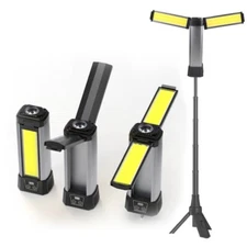 Rechargeable Camping LED Work Light with Tripod Stand, Cordless Emergency Light