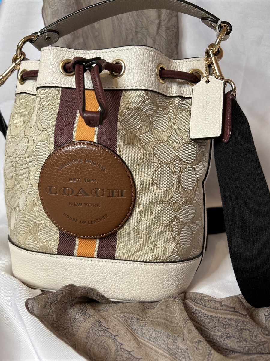 Coach Dempsey Mini Bucket Bag In Signature Jacquard Fabric C 7084