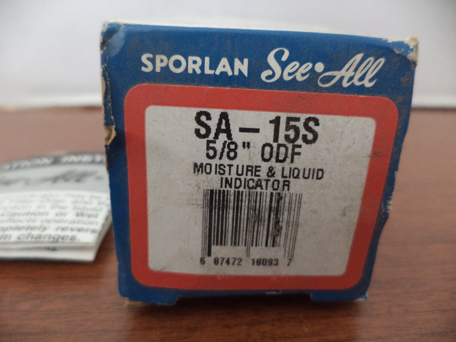 SPORLAN SEE-ALL SA-15S MOISTURE & LIQUID INDICATOR~5/8" ODF