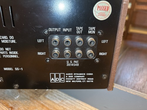 Vintage ADC Stereo Frequency Equalizer SS1- Sound Shaper One, Wood Grain - A2485 - Picture 13 of 13