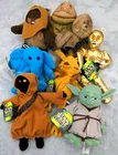 VTG Lot Of 9 1997 Kenner Star Wars Buddies Plush
