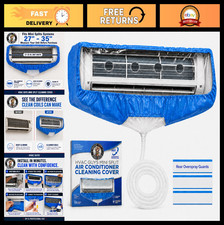Mini Split AC Cleaning Kit - Reusable Waterproof Cover for 27-35in Units