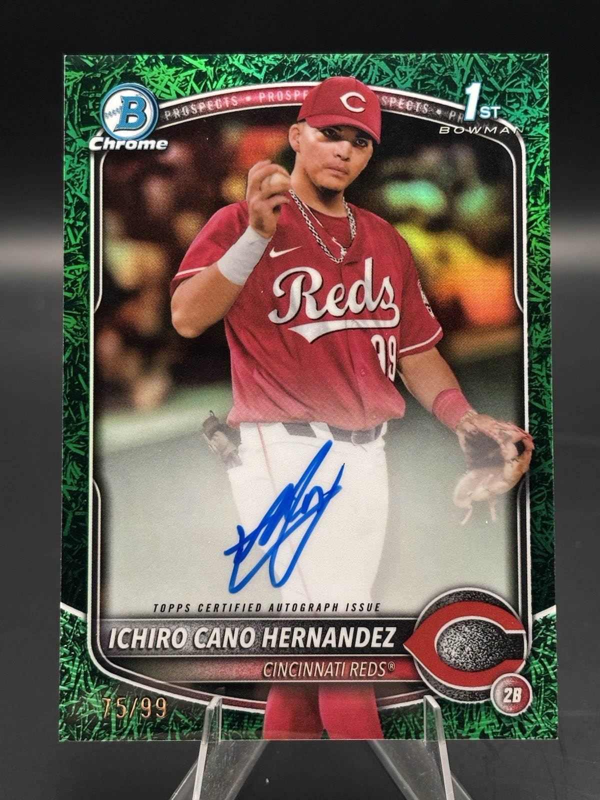 2025 Bowman Chrome #CPA-IC Ichiro Cano Hernandez Green Grass Refractor Auto /99