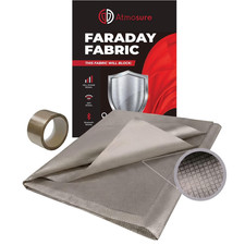 Faraday Fabric  Tape Kit 1 Yard 44"X36"   EMF Blocker for DIY Faraday Bags, RFI