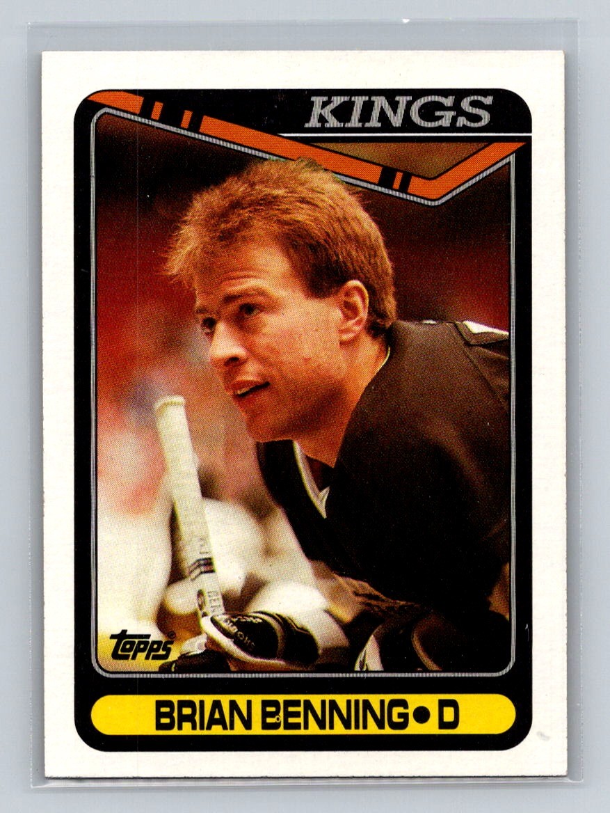 1990-91 Topps #365 Brian Benning Los Angeles Kings