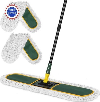 36 Commercial Dust Mop Floor Cleaning Replacement Pads Heavy Duty Large Wet Dry