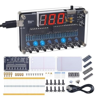 DIY Soldering Project Kit, Binary to Decimal Conversion Soldering Practice Kit