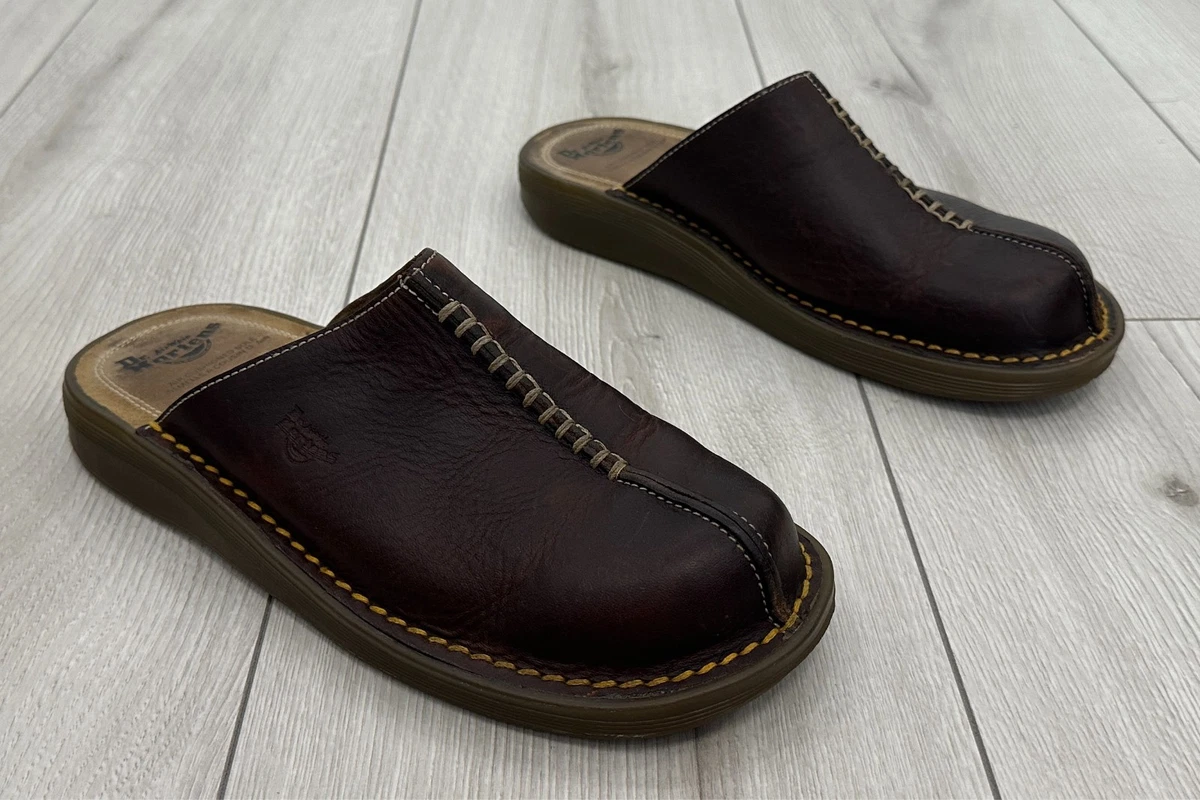 Dr. Martens Vintage Brown Leather Mules Slides Slip On Clogs Men\'s Size 13 Amazon.com | Dr. Martens Unisex Carlson Shoes, Savannah Tan  main image 3