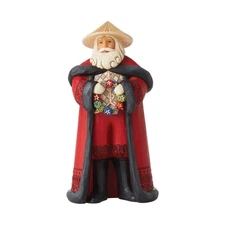 Enesco Jim Shore Christmas Around The World Filipino Santa Figurine 7 Inch