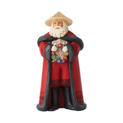 #ad Enesco Jim Shore Christmas Around The World Filipino Santa Figurine 7 Inch $47.20
