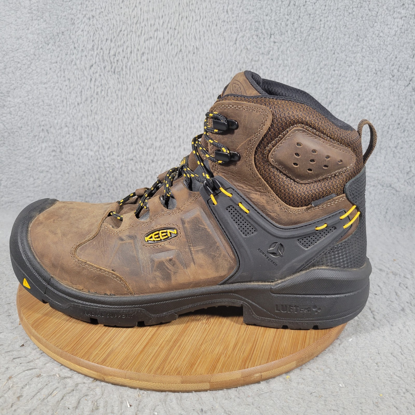 Stivali da lavoro KEEN Utility uomo Dover 6" impermeabili punta in fibra di carbonio taglia 13 D