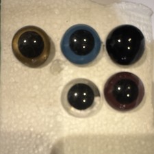 Assorted Plastic Multicolor Doll Eyes for Doll Making  Repair