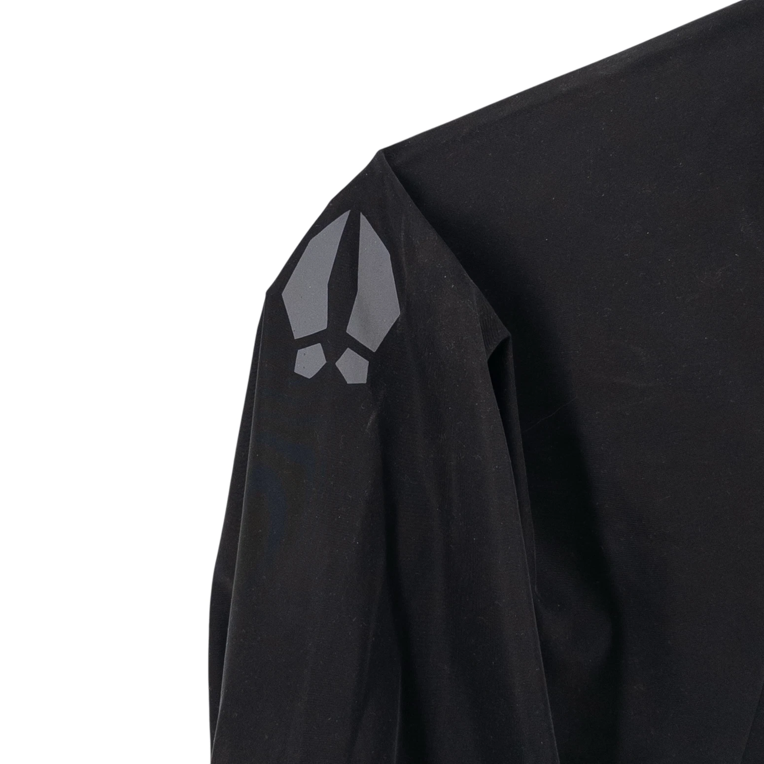 Bearded Goat Men's Med Full Zip Packable Windbreaker Black Outdoor Hiking Jacket - product detail image 3