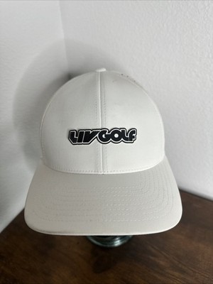 LiV Golf Hat Branded Bills Style 500 White Golfing Tour Bryson Dechambeau