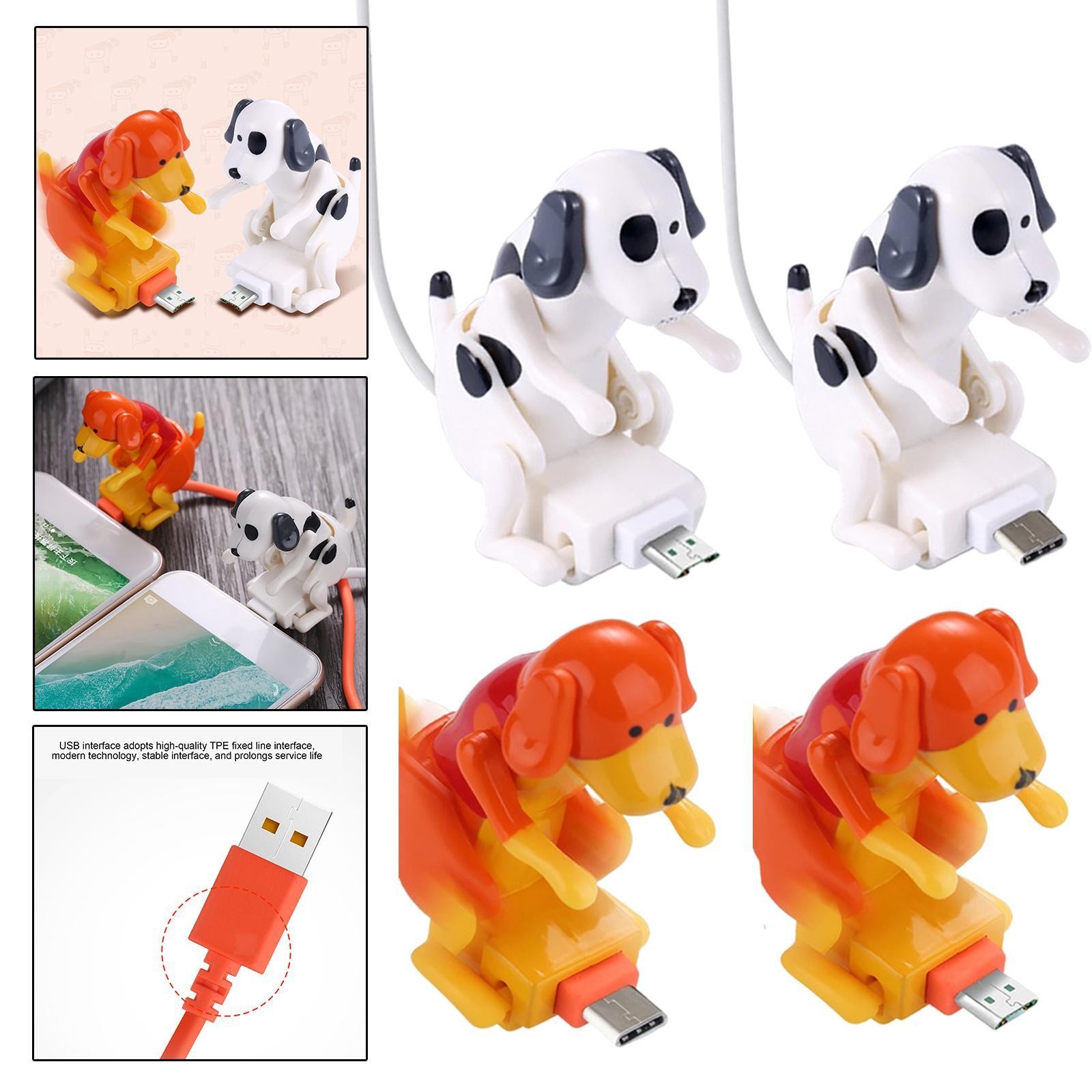 Streunenden Hund Ladekabel, Hund Spielzeug Smartphone USB Kabel Ladegerät, Mini