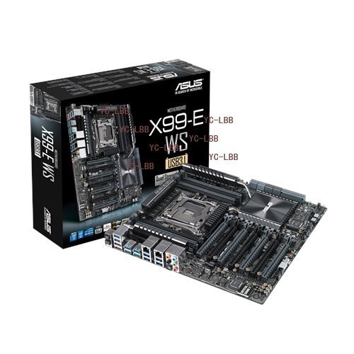 Asus x99-e ws/usb3.1 motherboard lga2011-v3 ATX ddr4 and I/O shield DDR4 XMP SLI