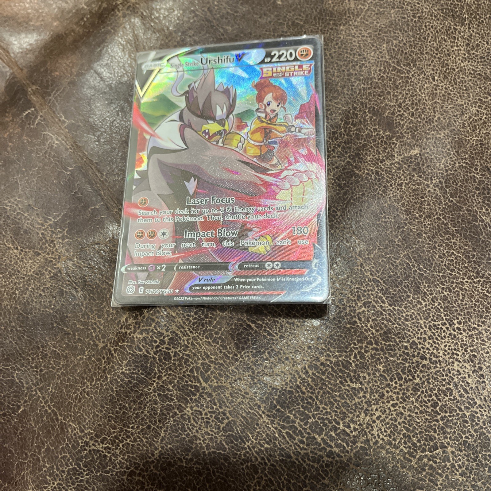Pokemon TCG SWSH09: Brilliant Stars #TG18/TG30 Single Strike Urshifu V NM