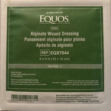 Equos Calcium Alginate Wound Dressing, 4" X 4" Lot Of 17