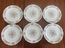 6 Remington Fine China by Red Sea Salad Plates 8"