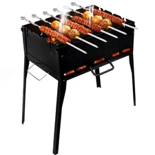 CKG Portable Barbeque Grill Heavy Duty Folding Kazan Mangal BBQ Kabab Shashlyk