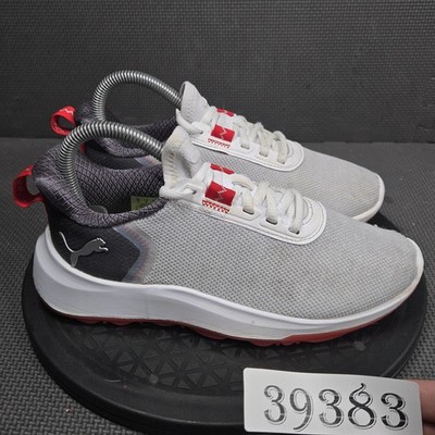 Puma FusionFoam Shoes Youth Size 4 Gray Golf Low Top Sneakers 379891-02 Athletic