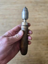 Antique Gunsmith Drill - Jewelers Non Crank Hand Drill -