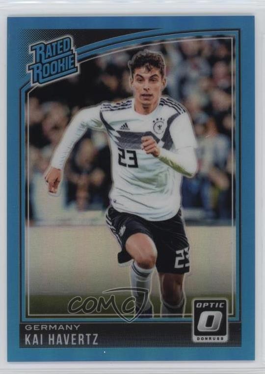 2018 Panini Donruss Rated Optic Aqua Prizm /149 Kai Havertz #191 Rookie RC 14tf