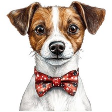 2 adesivi Jack Russell Terrier adesivi auto 9 x 9 cm cane JRT cucciolo set