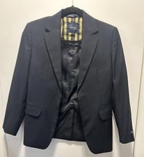 Nautica Boys Blazer Jacket SZ 10 Navy Blue Gold Buttons