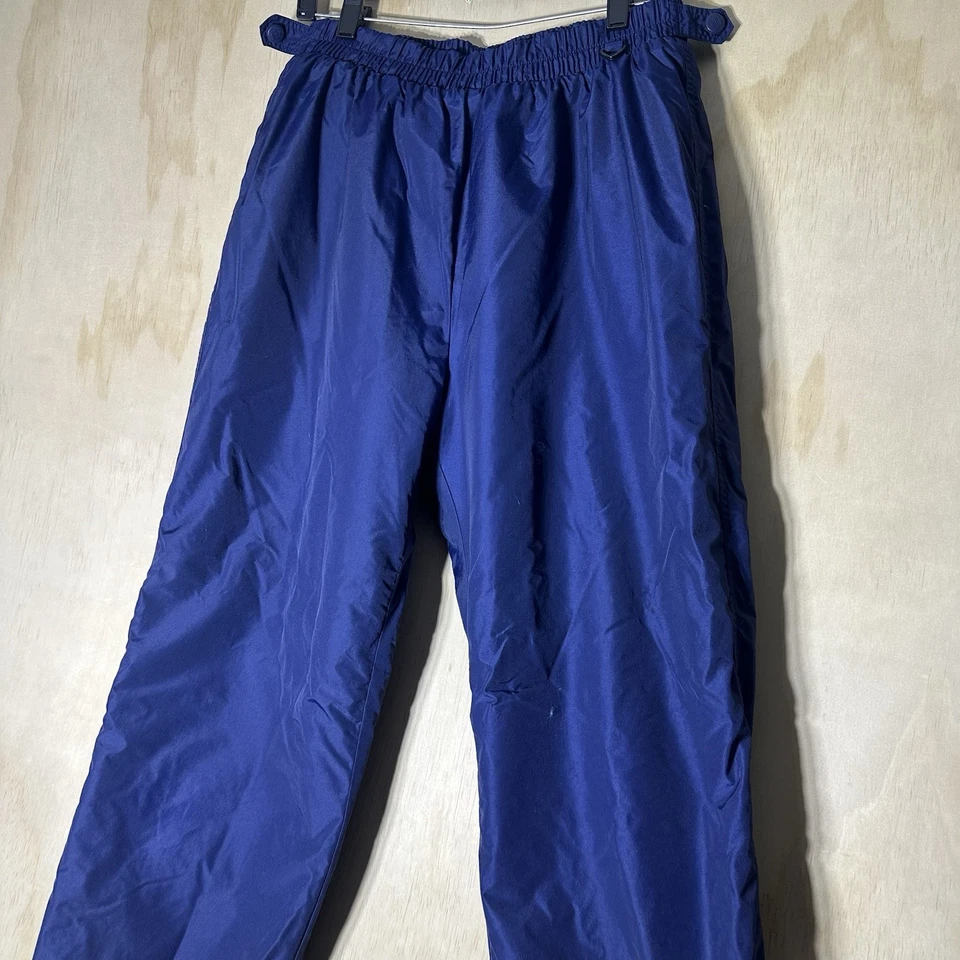 Pantalones de nieve forrados de lana Columbia para mujer talla grande azul nailon esquí snowboard Foto 2 de 4