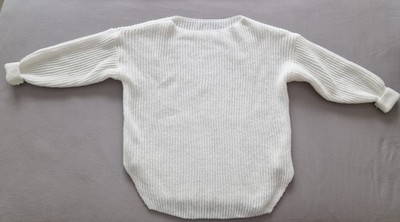 Strickpullover Oversize Pullover Gr. M Weiß