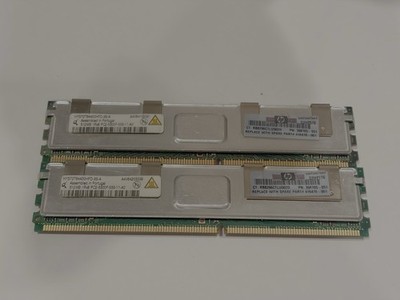 Lot of 2 Qimonda HYS72T64400HFD-3S-A 512MB 1rx8 PC2-5300F CL5 Fully Buff ECC