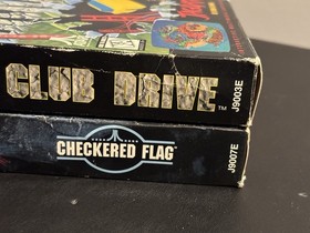 Club Drive & Checkered Flag (Atari Jaguar) In Boxes with Manuals Tested & Work!