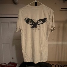 “Join Or Die” Ironclad Short Sleeve T-Shirt Cream Men’s L