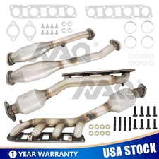 4x Exhaust Manifold Catalytic Converters For 2004-2015 Nissan Titan 5.6l V8 Epa
