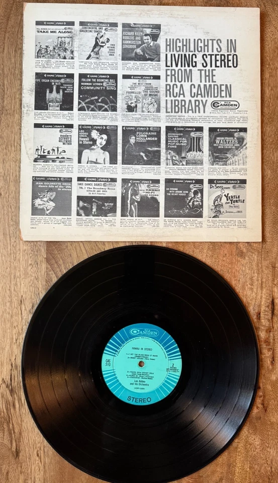 Leo Addeo and His Orchestra- Hawaii in Hi-Fi Pacific Hawaiian CAS-510 LP-EX Foto 2 de 2
