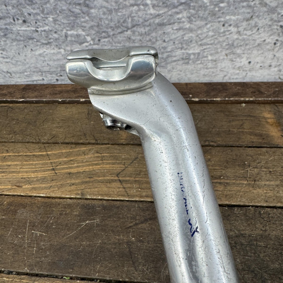 Vintage Shimano Dura-Ace AX Seatpost 27.2mm Silver Aero Japan Road
