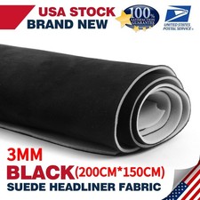 Suede Headliner Fabric Foam Back Roof Liner Upholstery Repair Replace Renovate