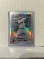 2022 Topps Chrome Griffin Jax Rookie Card Auto RC #AC-GJ Minnesota Twins