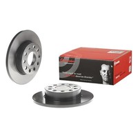 2X Brembo Bremsscheiben 256Mm Voll Hinten Passend FÜR Audi A3 Seat Altea Toledo