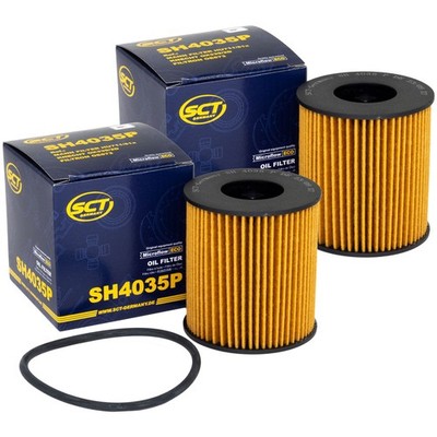 Ölfilter 2 X SCT SH 4035 P für Citroen Berlingo Fiat Ford Jaguar Land Rover Mini